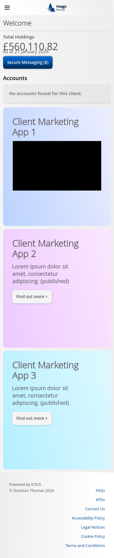 Role-Client > 01 Client Dashboard > No accounts